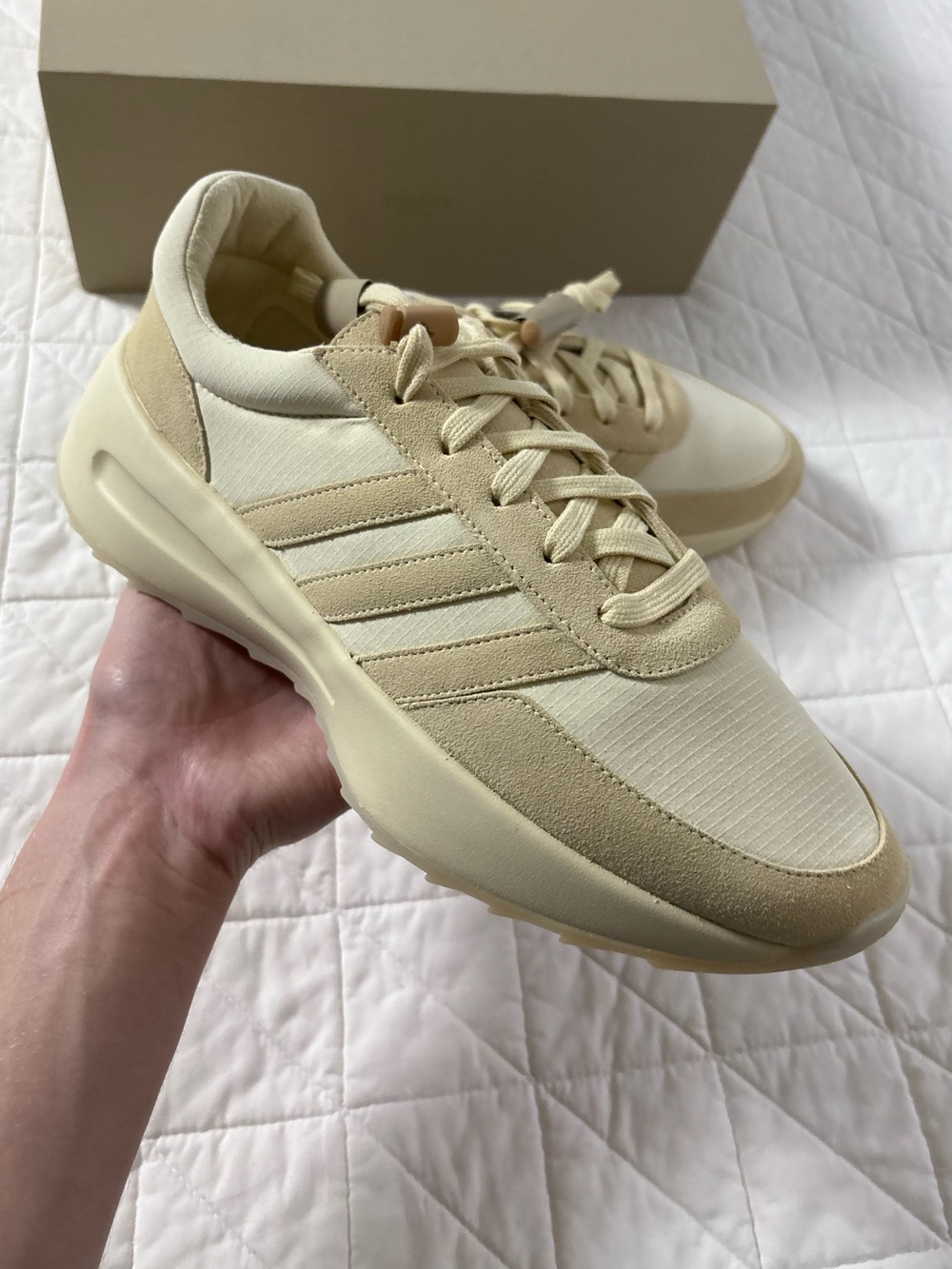adidas x Fear of God Athletics Los Angeles Running Shoes - Tan Men’s 11.5 NWT